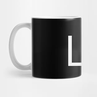 Lit artistic typographic logo Mug